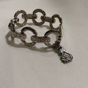Silver circle chain bracelet